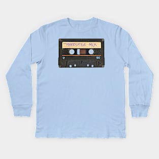 Vintage Freestyle Mix Tape Kids Long Sleeve T-Shirt